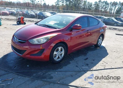2014 Hyundai Elantra Se из США, поврежденный, VIN 5NPDH4AE9EH531655
